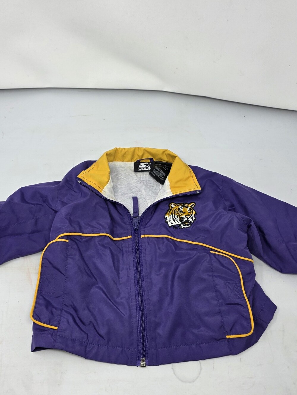 LSU Tigers Starter Jacket Infant Size 12 Months Purple Baby Coat Windbreaker
